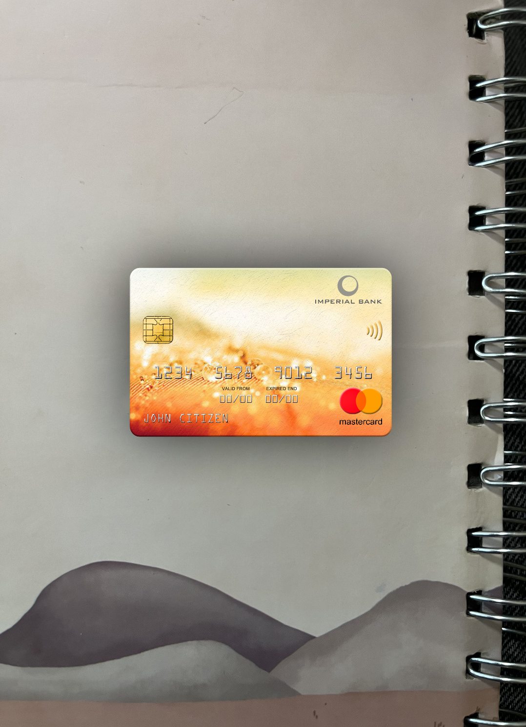 Download South Africa Imperial Bank mastercard photolook front Photoshop template
